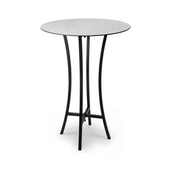 Moduliteª Cocktail Table Kit, Concrete Gray Cocktail Tabletop 30in & Black Legs, 1 EA