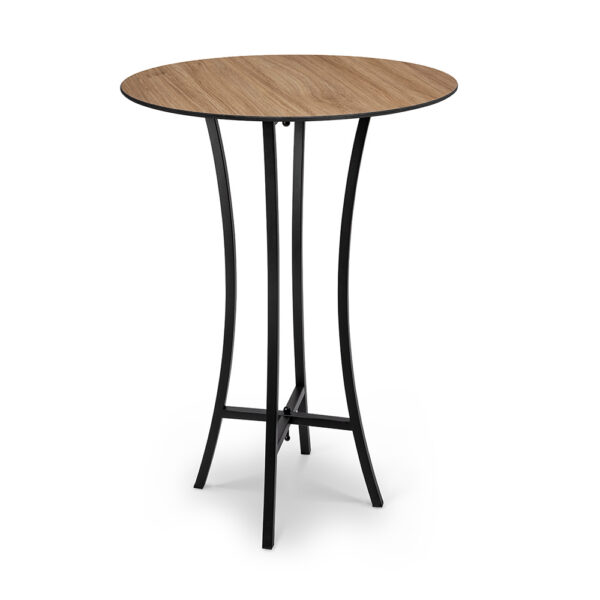 Moduliteª Cocktail Table Kit, Natural Wood Cocktail Tabletop 30in & Black Legs, 1 EA