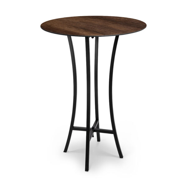 Moduliteª Cocktail Table Kit, Walnut Cocktail Tabletop 30in & Black Legs, 1 EA