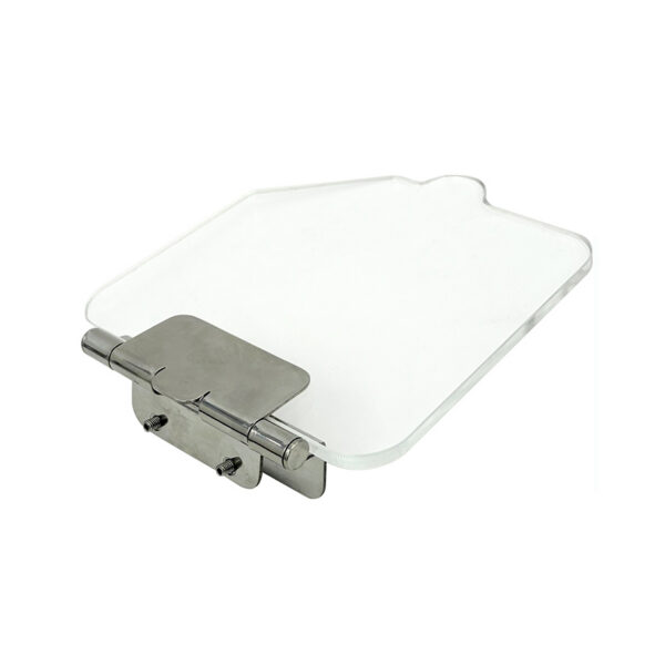 Lid with Hinge for Square Clear Glass Jar GLS024, 1 EA - GLS024L