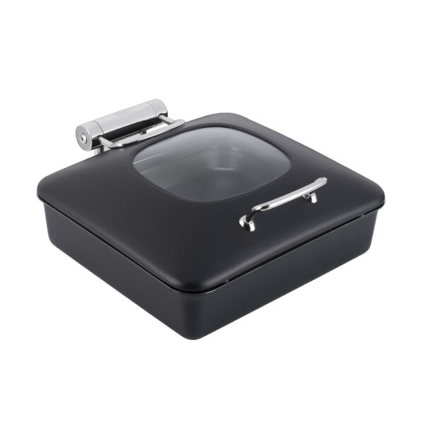 Vista Black Square Chafing Pot 6.34 Qt, 1 EA - GW32ESL-BK