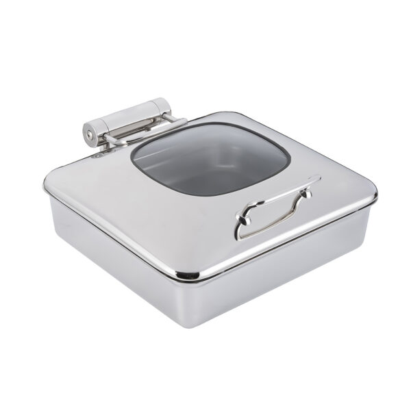 Vista Chrome Square Chafing Pot 6.34 Qt, 1 EA - GW32ESL-CH
