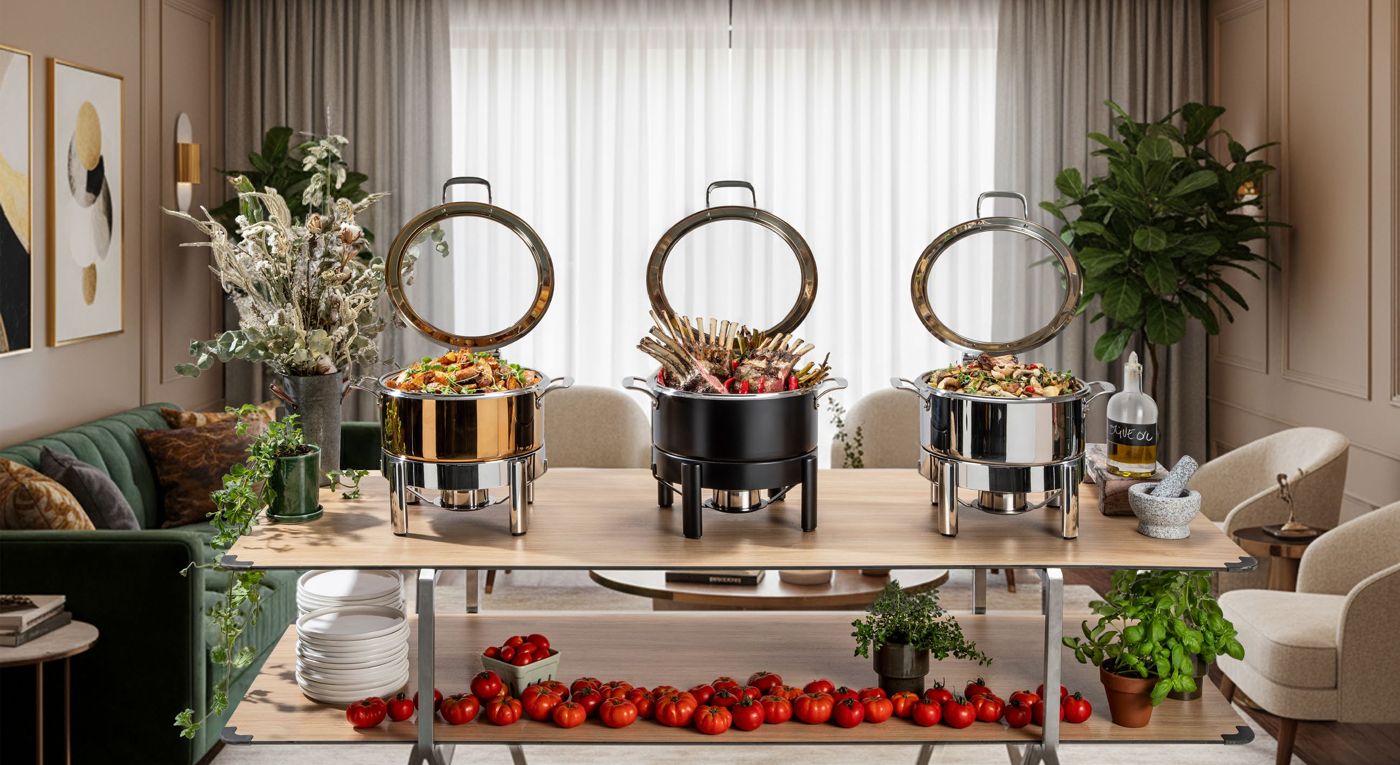 Rosseto chafers on a Modulite station in a lounge